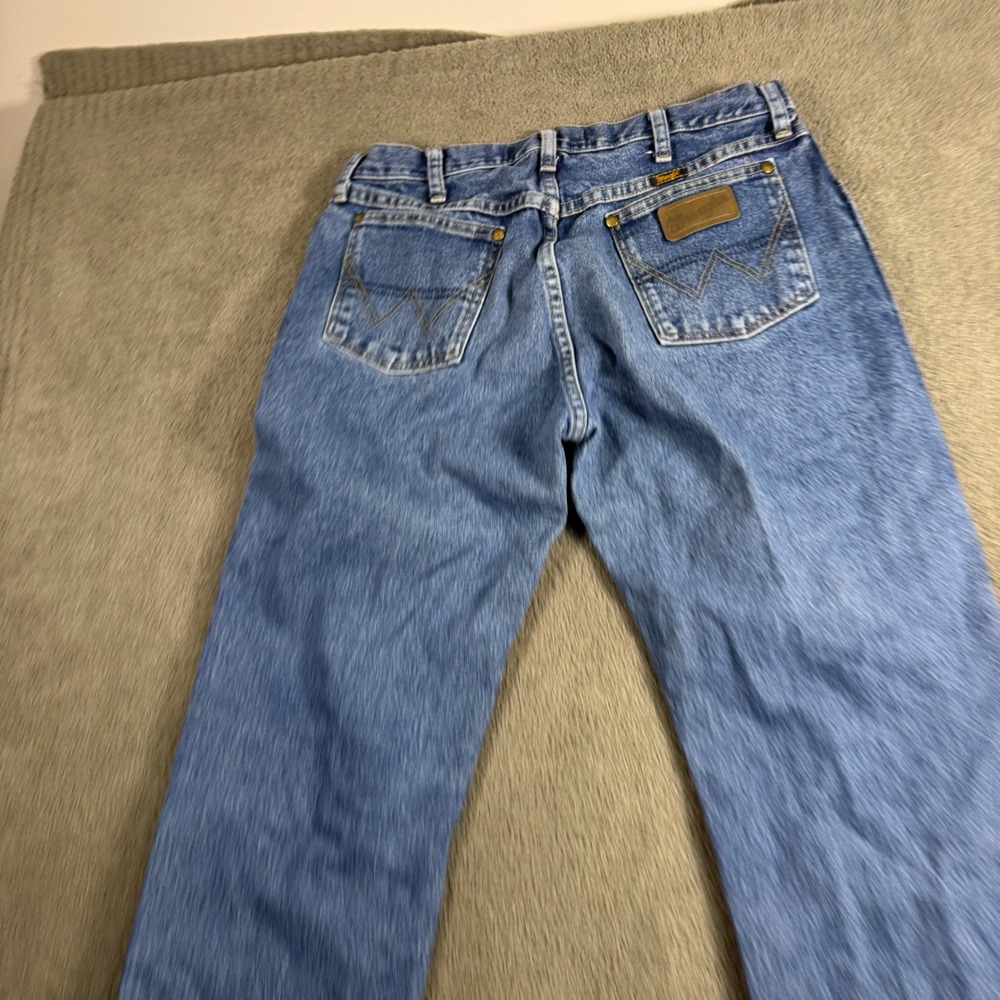 Wrangler 1013MGSHD Mens Medium Wash Straight Leg Denim Jeans 33x30